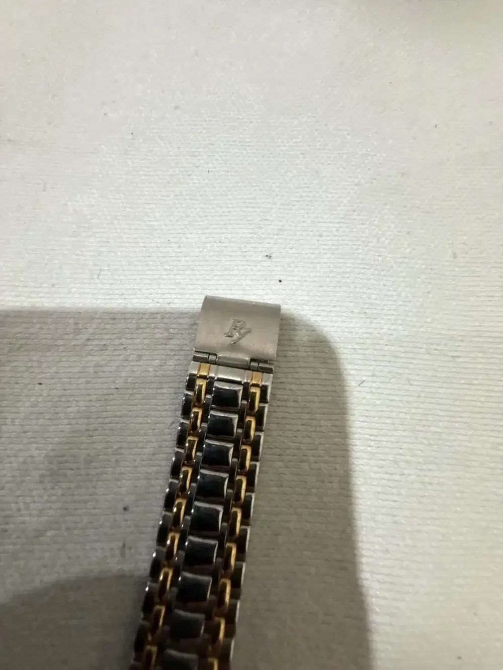 Rayard Quartz Two-Tone Stainless Steel Wrist Watch with Black Dial